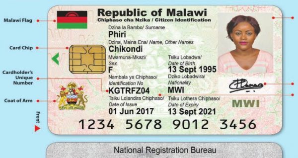 Malawi National RegistrationSample ID
